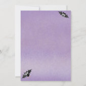 Mit der Niedlichen Halloween-Einladung der Flederm Einladung (Rückseite)