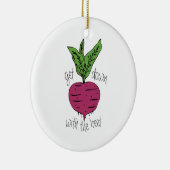 Mit der roten Rübe Keramik Ornament (Rechts)