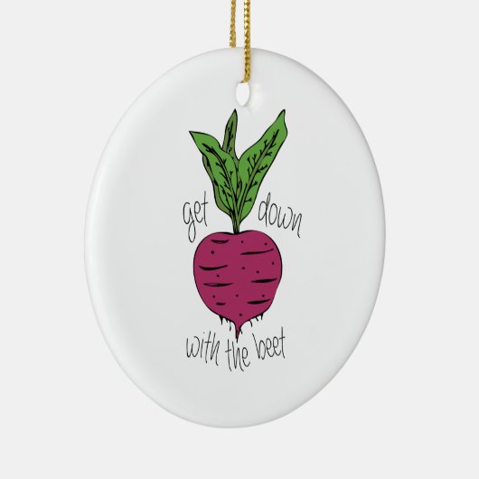 Mit der roten Rübe Keramik Ornament (Rechts)