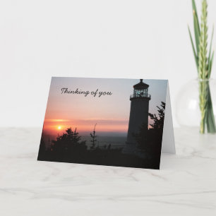 Mit der schönen Sunset Card kommen Sie gut zurecht Karte