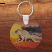 Mit der Sonne reiten Schlüsselanhänger (Vorderseite)