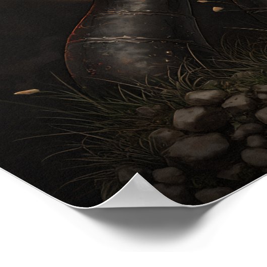 Mit der Sonne verbunden - Solarpunk-Poster Poster (Ecke)