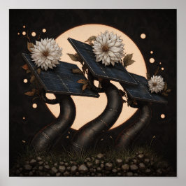 Mit der Sonne verbunden - Solarpunk-Poster Poster