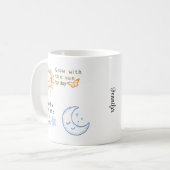 Mit der Sonne wachsen, mit dem Mondklassiker atmen Kaffeetasse (Vorderseite Links)