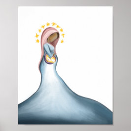 Mit der Sternendruckerei gekrönt Poster