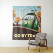 Mit der Straßenbahn fahren Wandteppich (Beispiel)