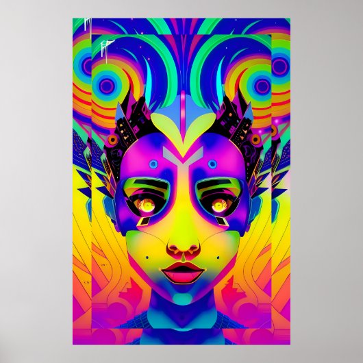 Mit der Techno-Arts gepufft - Ken Gage Art Poster (Vorne)