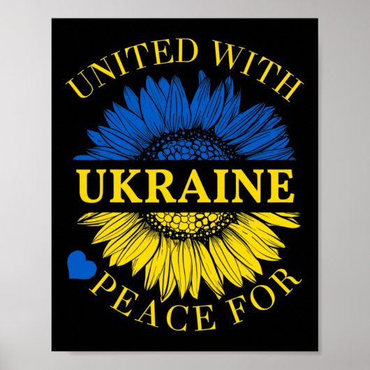 Mit der Ukraine vereint Shirt  Poster (Vorne)