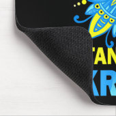 Mit der ukrainischen Flag gegen das Nein zum Krieg Mousepad (Ecke)