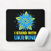 Mit der ukrainischen Flag gegen das Nein zum Krieg Mousepad (Mit Mouse)