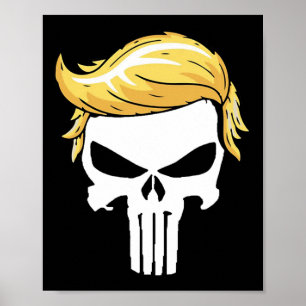 Mit der Unterstützung von Iconic Trump-Haar Poster