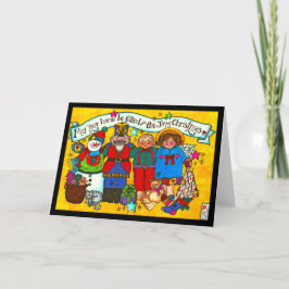 Mit der Weihnachtskarte gefüllt Karte