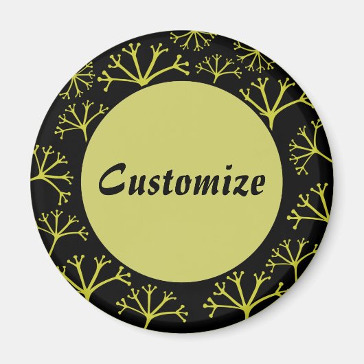 Mit der Windvorlage verschwunden - Schwarz Magnet (Vorne)