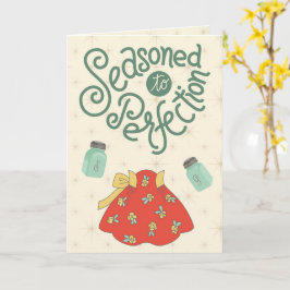 Mit der Zeit perfektioniert – Lustiger Lebensmitte Karte