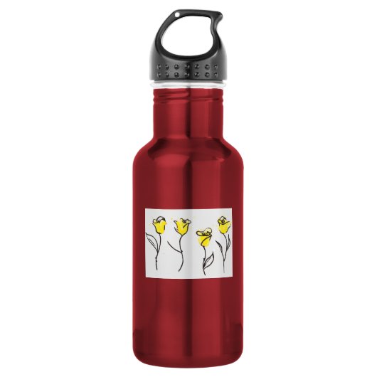 mit der Zonta Rose Trinkflasche (Vorderseite)