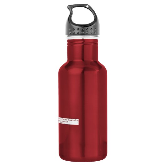 mit der Zonta Rose Trinkflasche (Rückseite)