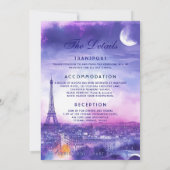 Mit DETAILS Amour Éternel à la Parisienne Einladung (Rückseite)