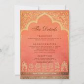 Mit Details Marigold Harmony Einladung (Rückseite)