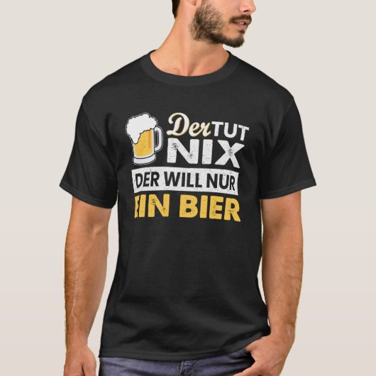 mit deutschem Text Der tut nix der will nur ein Bi T-Shirt (Vorderseite)