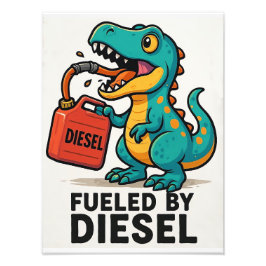 Mit Diesel betrieben Fotodruck