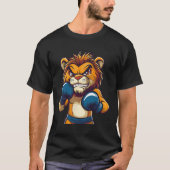 Mit diesem Coolen Lion Boxer Loo kommt Fierce vorb T-Shirt (Vorderseite)