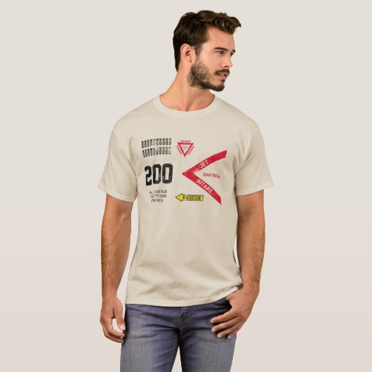 Mit diesem Kampfflugzeug-T - Shirt fliegen Sie sti (Vorne ganz)
