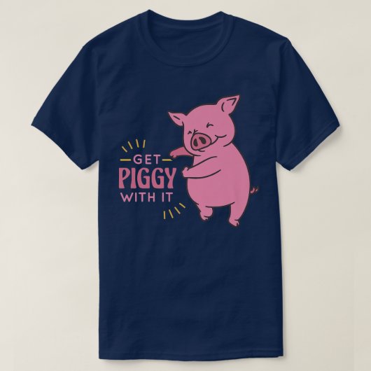 Mit diesem lustigen und Niedlichen Schweinefleisch T-Shirt (Design vorne)
