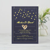 Mit diesem Ring homosexuelle Hochzeit Einladung (Stehend Vorderseite)