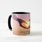 Mit dieser heilenden Tasse finden Sie Ihre innere (Vorderseite Links)