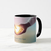 Mit dieser heilenden Tasse finden Sie Ihre innere (VorderseiteRechts)