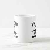 Mit Dinosauriern gespielt Kaffeetasse (Mittel)
