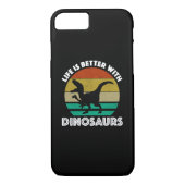 Mit Dinosauriern ist das Leben besser Case-Mate iPhone Hülle (Rückseite)