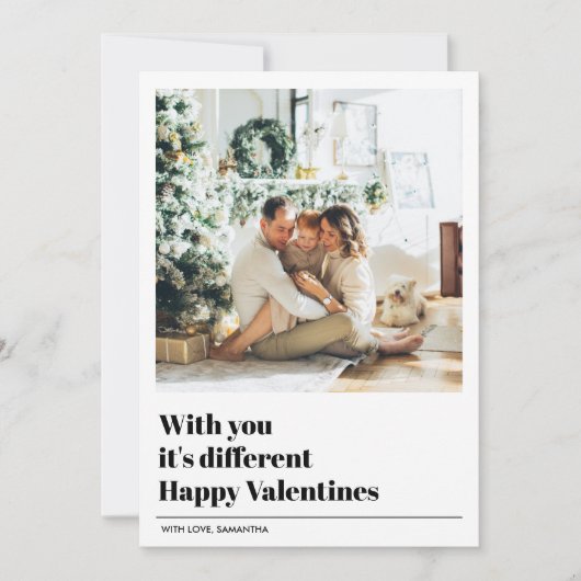 Mit dir ist es anders | Valentines Foto (Vorderseite)