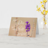 Mit Dir ist meine Welt perfekt! Karte (Gelbe Blume)