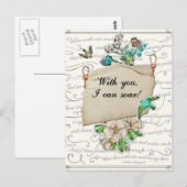 Mit dir kann ich steigen postkarte (Vorne/Hinten)