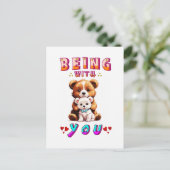 Mit dir sein postkarte (Stehend Vorderseite)