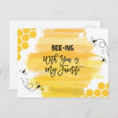 Mit dir zu leben ist mein Liebling Postkarte (Vorne/Hinten)