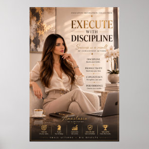 Mit Disziplin Umsetzen – Poster für das Executive 