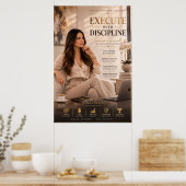 Mit Disziplin Umsetzen – Poster für das Executive (Küche)