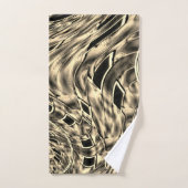 mit dunkelbeige Ton vermischt, Spiegel Badhandtuch Set (Handtuch)