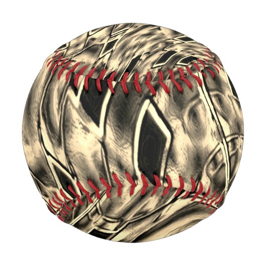 mit dunkelbeige Ton vermischt, Spiegel Baseball (Vorderseite)