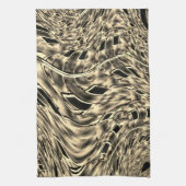 mit dunkelbeige Ton vermischt, Spiegel Geschirrtuch (Vertikal)