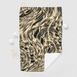 mit dunkelbeige Ton vermischt, Spiegel Golfhandtuch