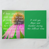 Mit echter Beileid eine schöne, individuelle Karte (Innenseite)