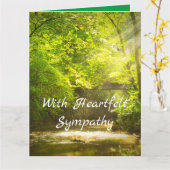 Mit echter Beileid eine schöne, individuelle Karte (Gelbe Blume)