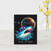 Mit Eclipse Gles Totality 2024 Funny Solar Eclips Karte (Gelbe Blume)