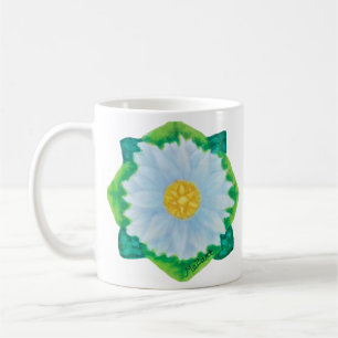 Mit Edelsteinen verzierter Gänseblümchen-Kaffeebec Kaffeetasse