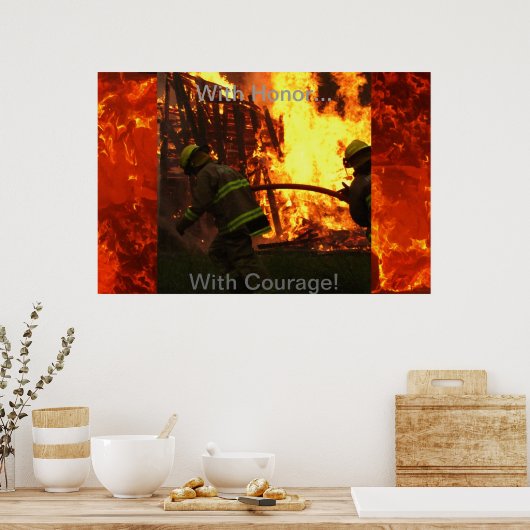 Mit Ehre... Mit Mut! Poster (Küche)