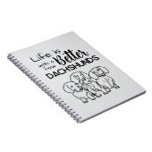 Mit ein paar Dackeln Doodle ist das Leben besser Notizblock (Rechte Seite)