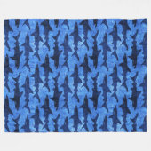 Mit ein paar Haien faulenzen, die blauen Felle des Fleecedecke (Vorderseite (Horizontal))